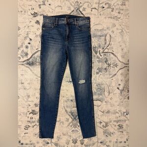 Kut from the Kloth Distressed High Rise Skinny Jeans